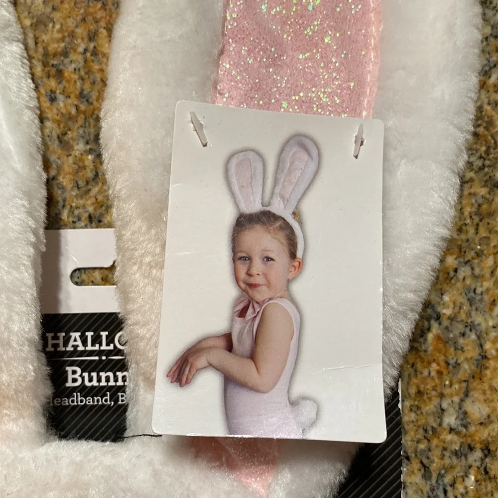 NWT bunny kit rabbit ears tail and bow