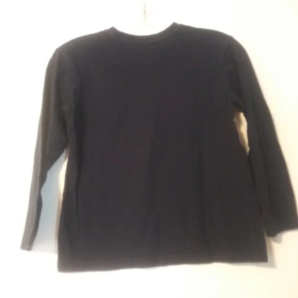 Finest Quality Place Est. 1989 boys size 7/8 navy blue and yellow shirt