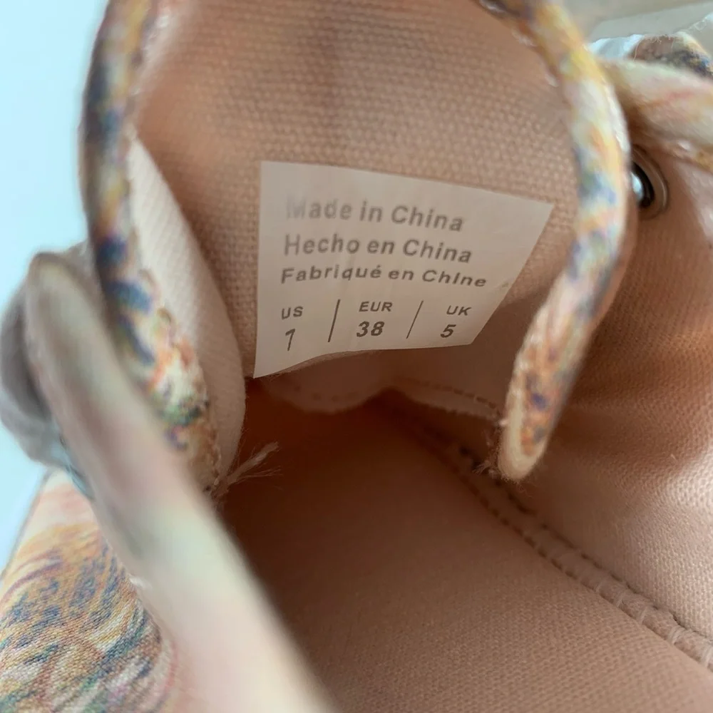 NEW Billabong Women's Puebla Canvas Platform Sneaker Size 7