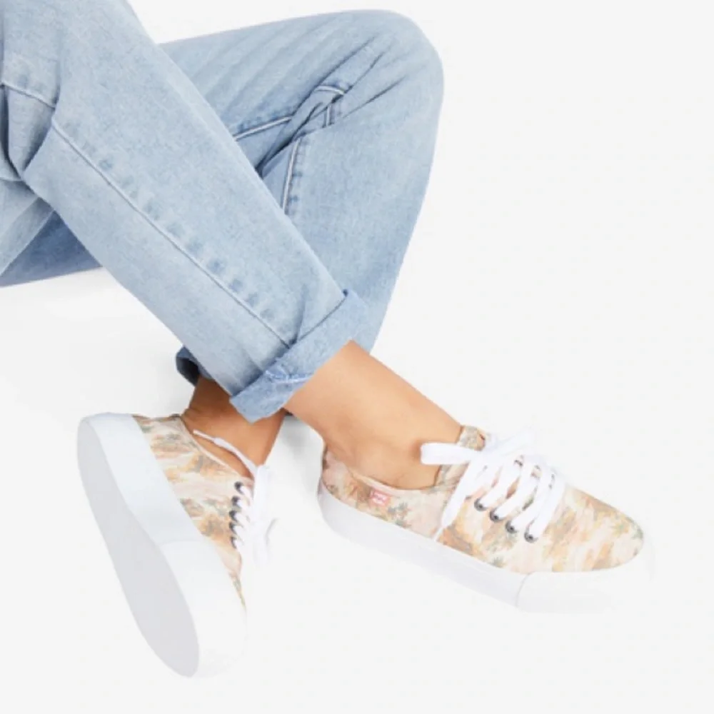 NEW Billabong Women's Puebla Canvas Platform Sneaker Size 7