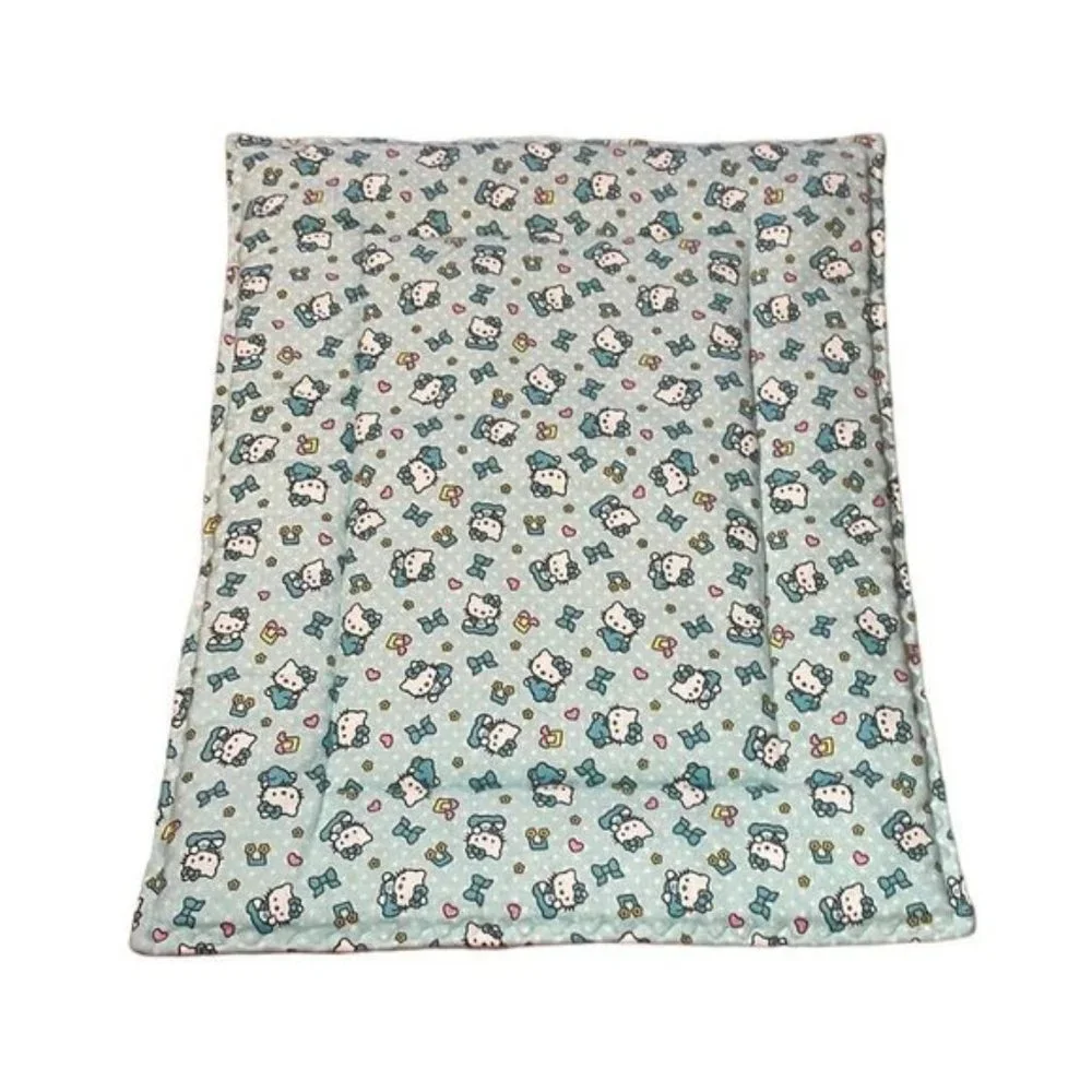 Cat Dog Pet Mat/Bed, Hello Kitty, Aqua, 18 x 24