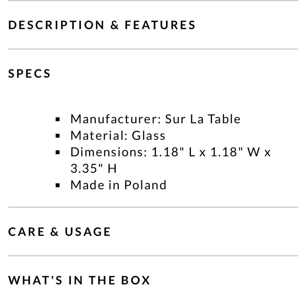 Sur La Table Soy Sauce Glass Ornament will come in box