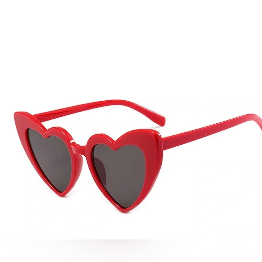 Red Heart Shaped Sunglasses Swifie Vintage CatEye Mod Retro Lana DelRay