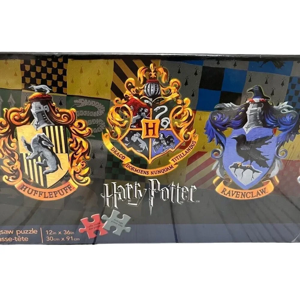 Harry Potter  House Crests 1000 Piece Aquarius  Jigsaw Puzzle New In Box