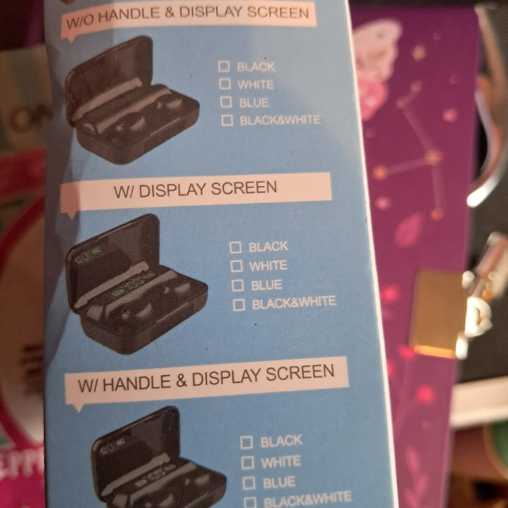 N/A wireless powerbank earbuds