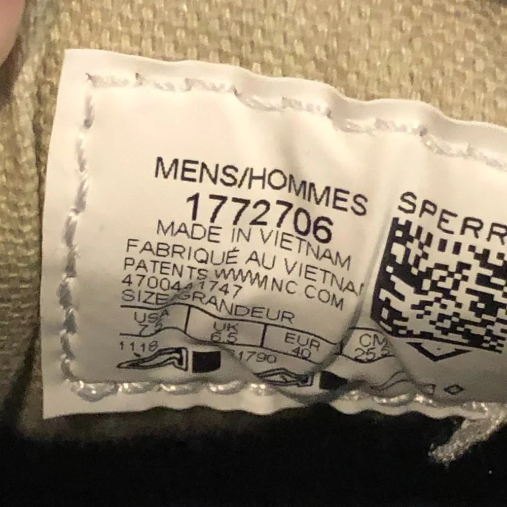 Sperry shipping soles foam