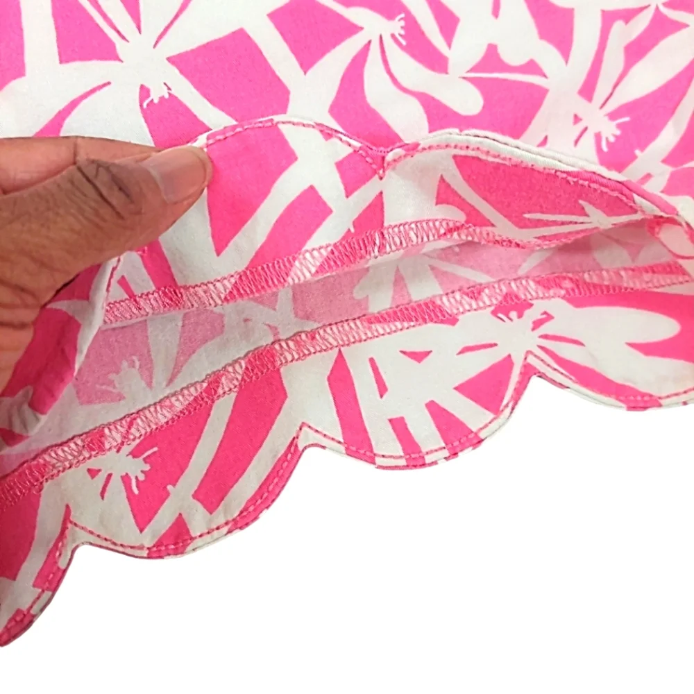 Lilly Pulitzer Pink & White Buttercup Scallop Shorts