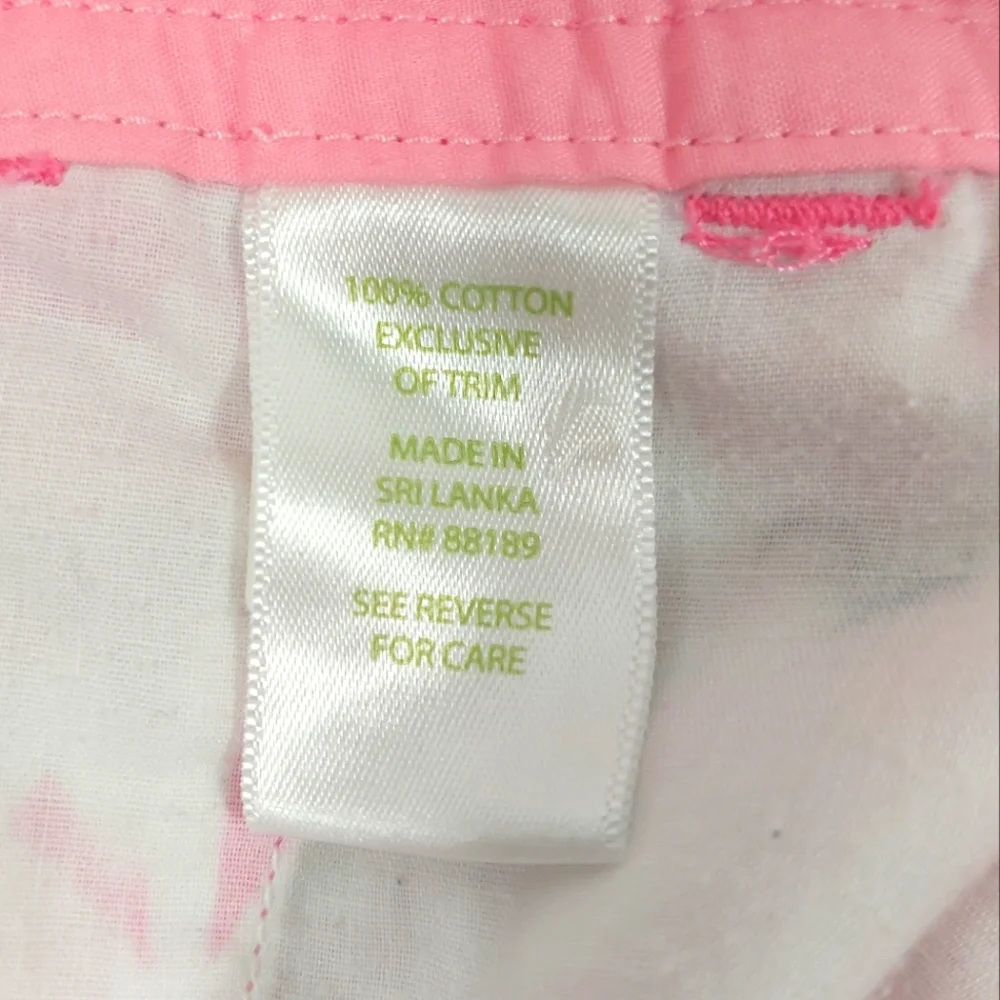 Lilly Pulitzer Pink & White Buttercup Scallop Shorts