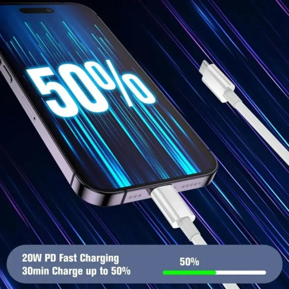 🔥 Hot 3PK New 20W PD USB 6Ft Data Fast Charger 2m Cables For iPhone
