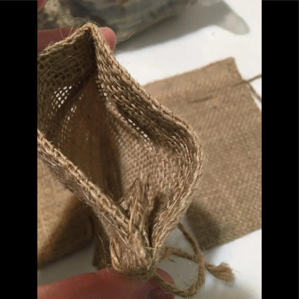 50 Burlap Favor Bags
