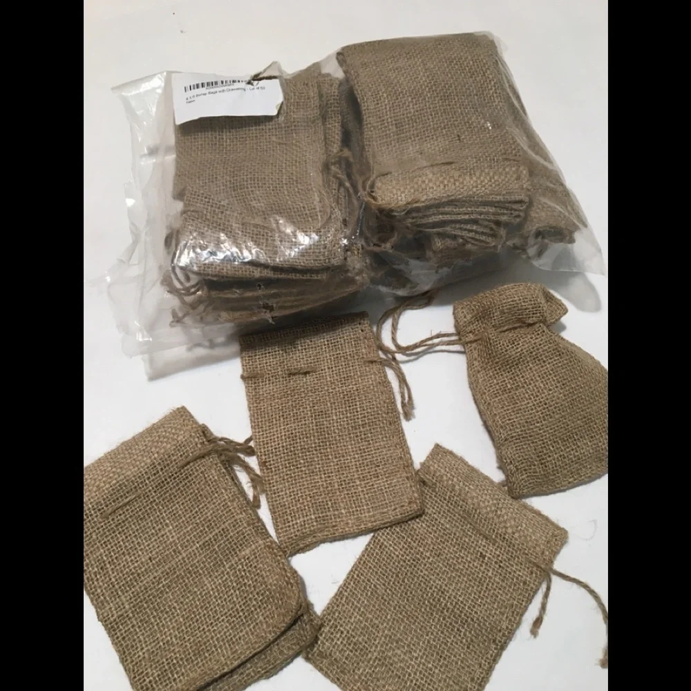50 Burlap Favor Bags