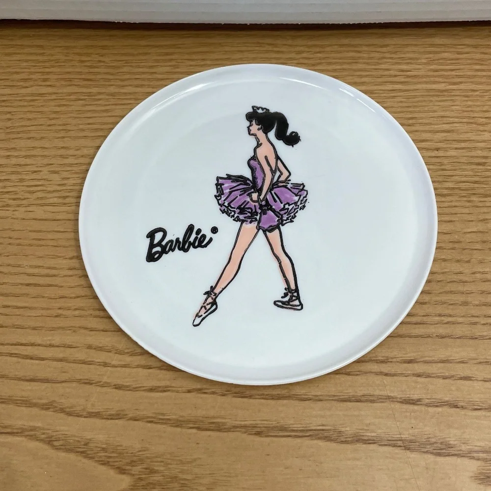 Vintage Barbie Plate Ballerina Plastic Melamine 6