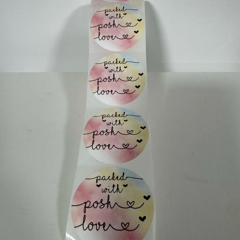 Packed With Posh Love 2” Round Stickers thank you stickers