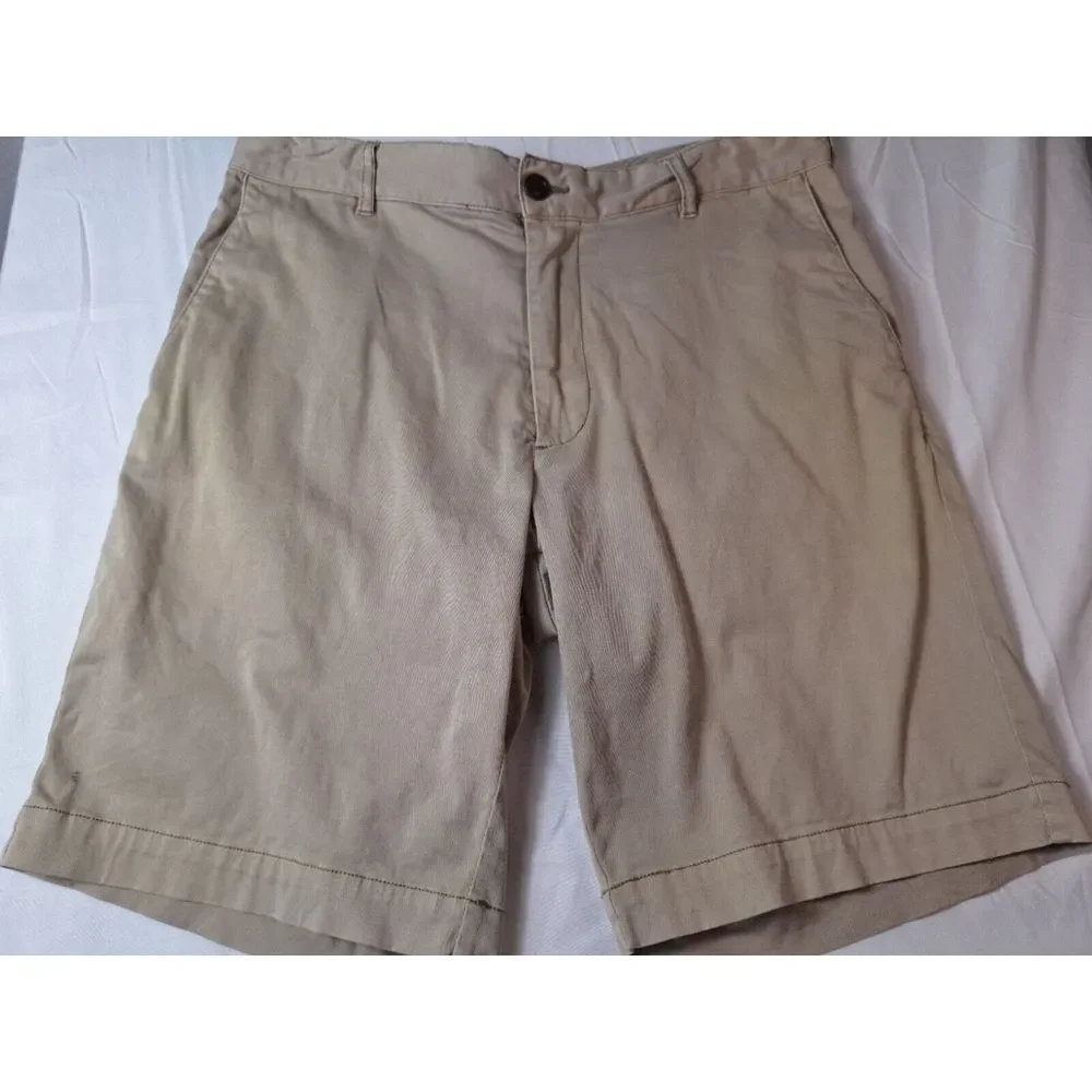 FAHERTY All-Day Shorts Mens Sz 31 Beige Stretch Chino 9
