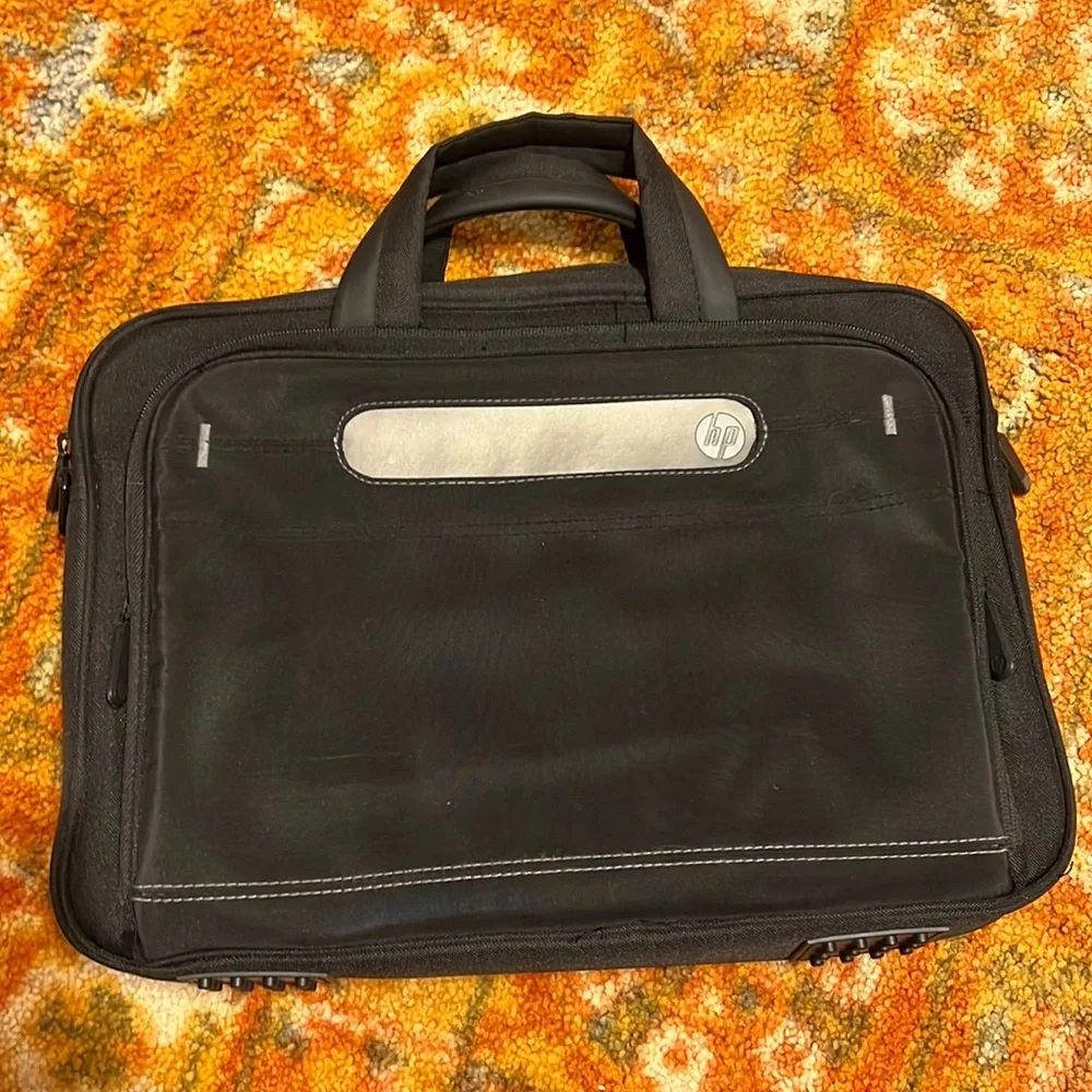 HP black laptop bag briefcase