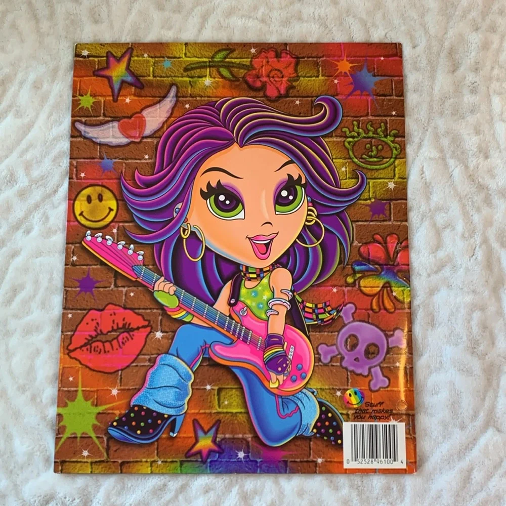 Vintage Lisa Frank Rock Star Guitar Folder