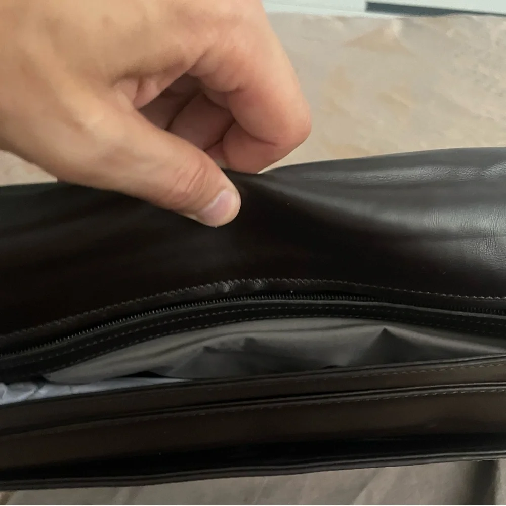 Bottega Veneta Mens Brown Briefcase