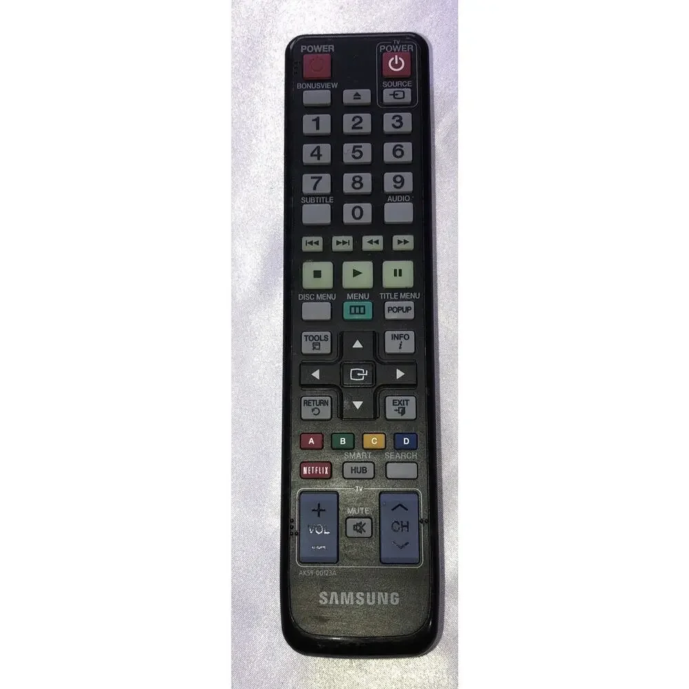 Samsung TV Remote Control Replacement Model # AK59-00123A Blu-Ray DVD Television