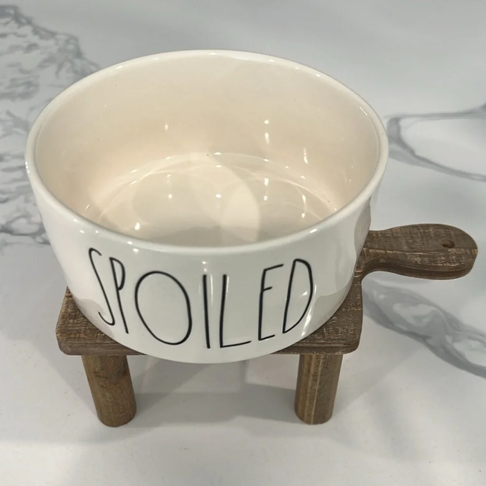 Cute. Rae Dunn SPOILED🐾 BOWL..