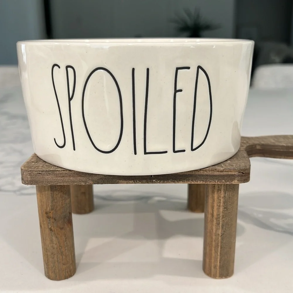 Cute. Rae Dunn SPOILED🐾 BOWL..