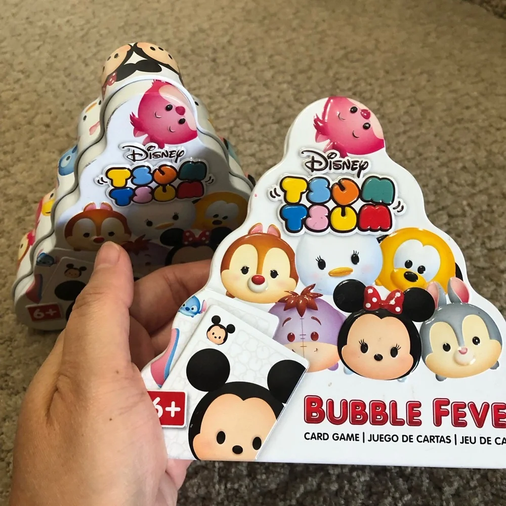 2-pc lot of TSUM TSUM BUBBLE FEVER Card Games NEW