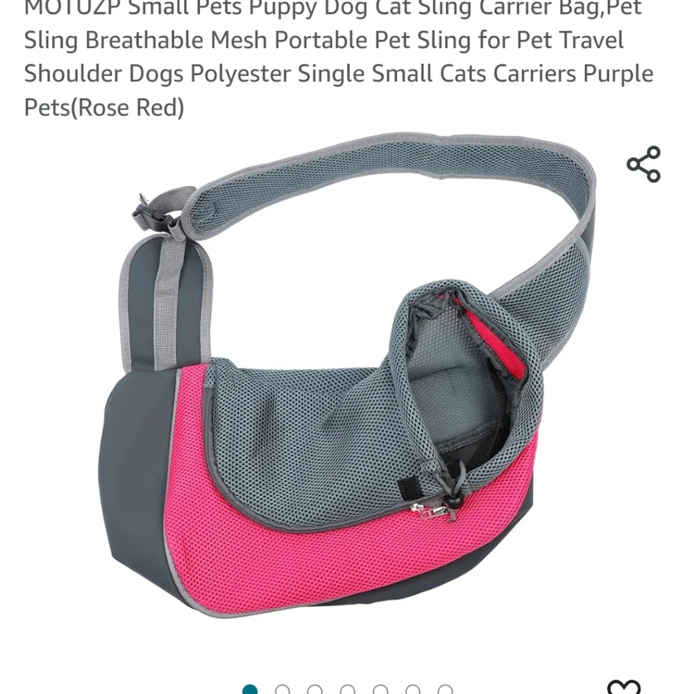 Sling Breathable Mesh Shoulder Portable Cat Dog Carrier Size Medium | NWOT