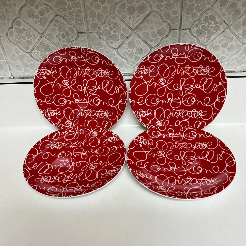 Crate&Barrel Holiday Dessert/Appetizer Plates
