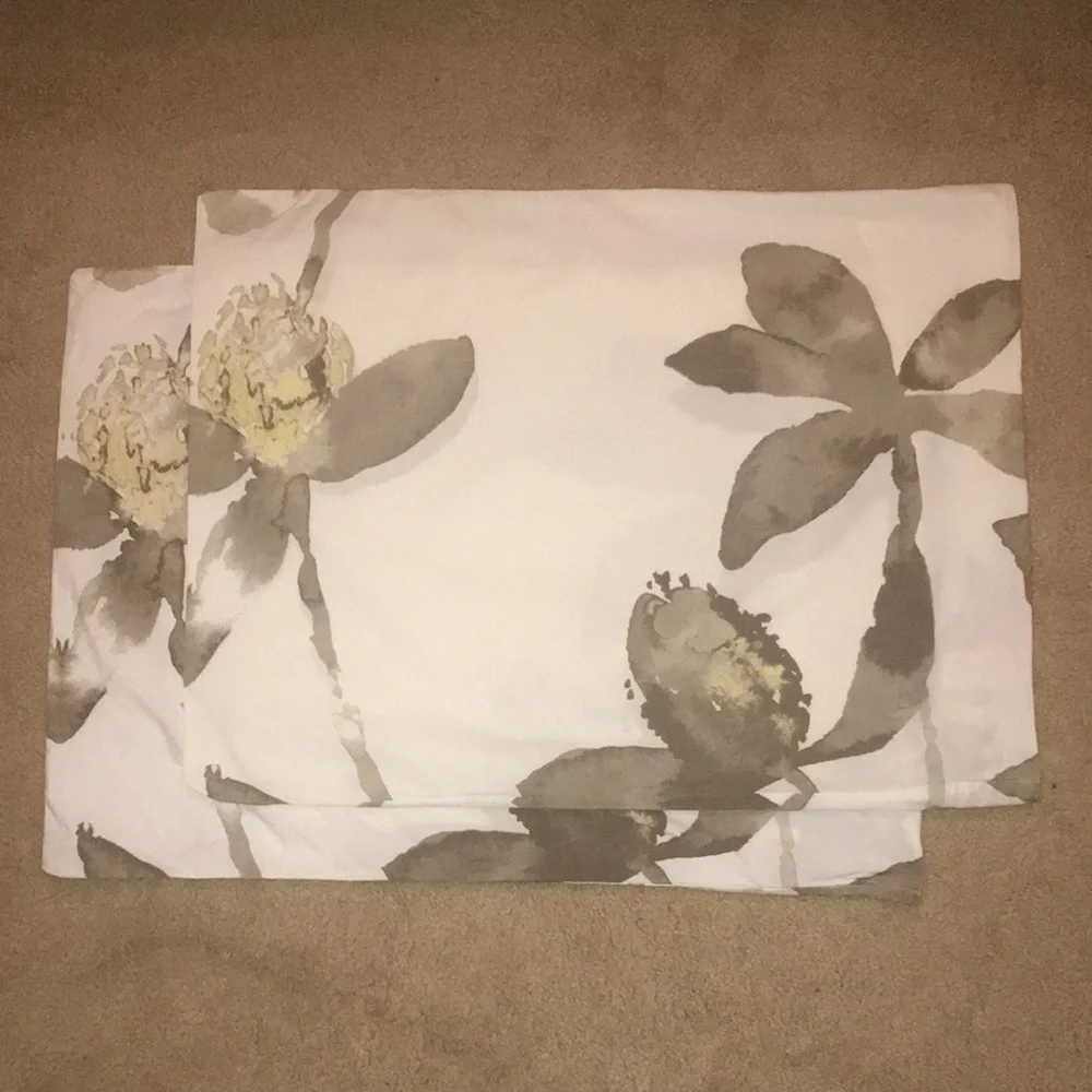 3 West Elm GREEN Shams -Fair trade certified