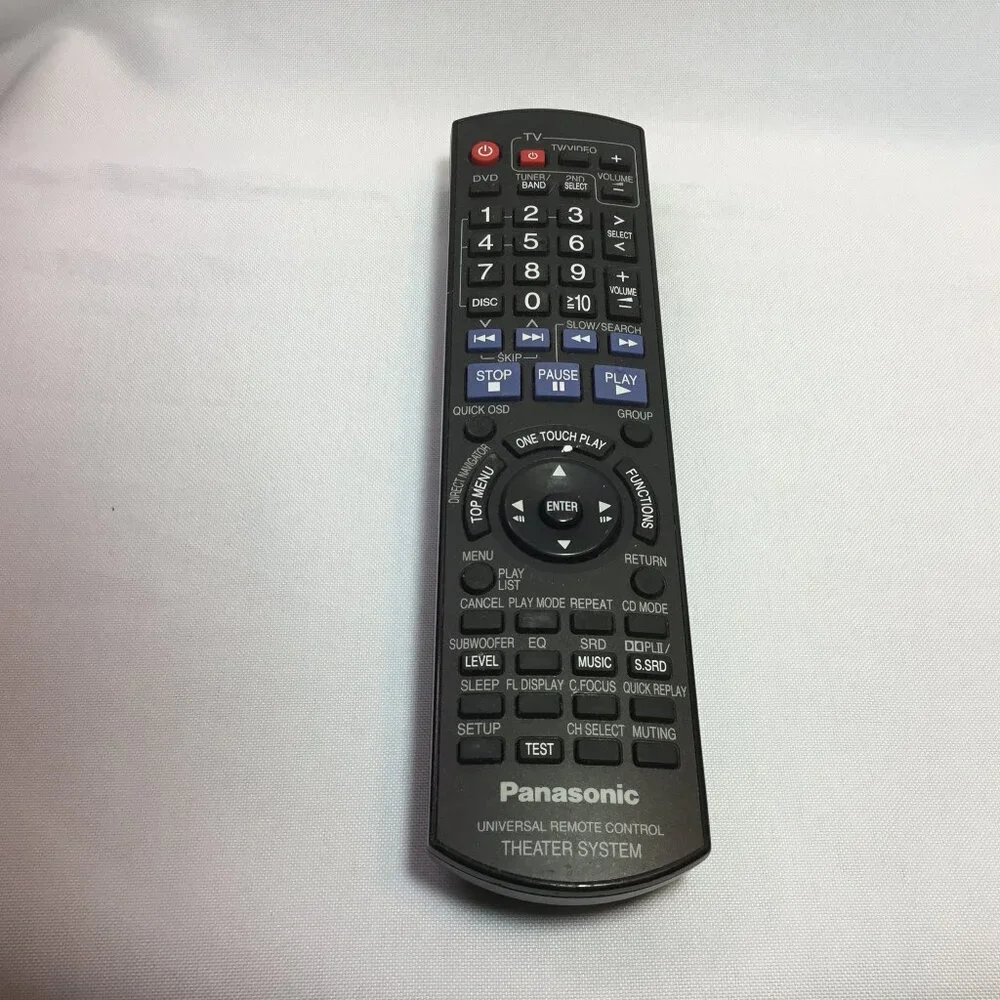 PANASONIC EUR7662YW0 DVD HOME THEATER SYSTEM REMOTE - See Vid of Testing WORKS!