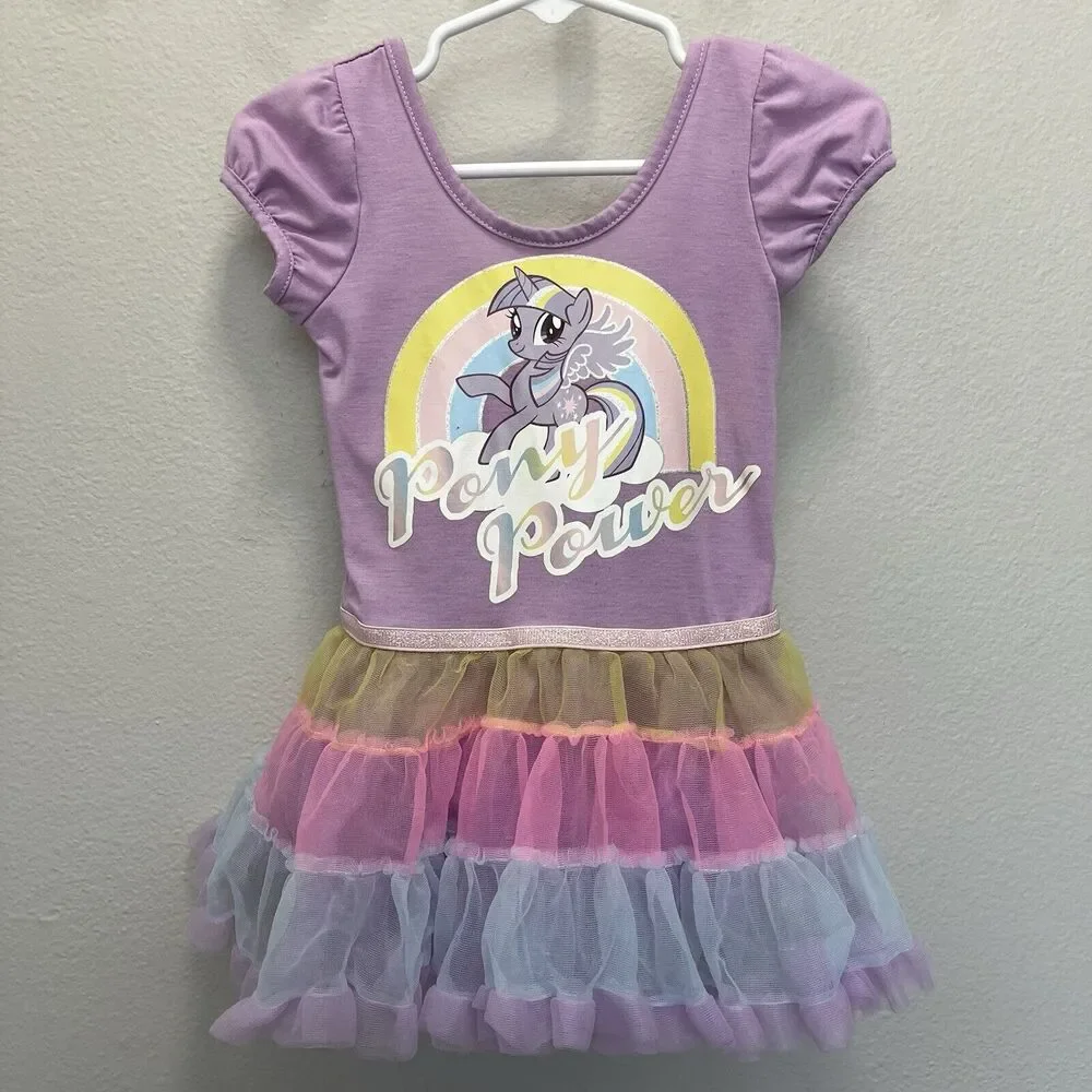 H&M x Hasbro | My Little Pony Sparkle Rainbow Tutu Dress 18-24 Months Purple