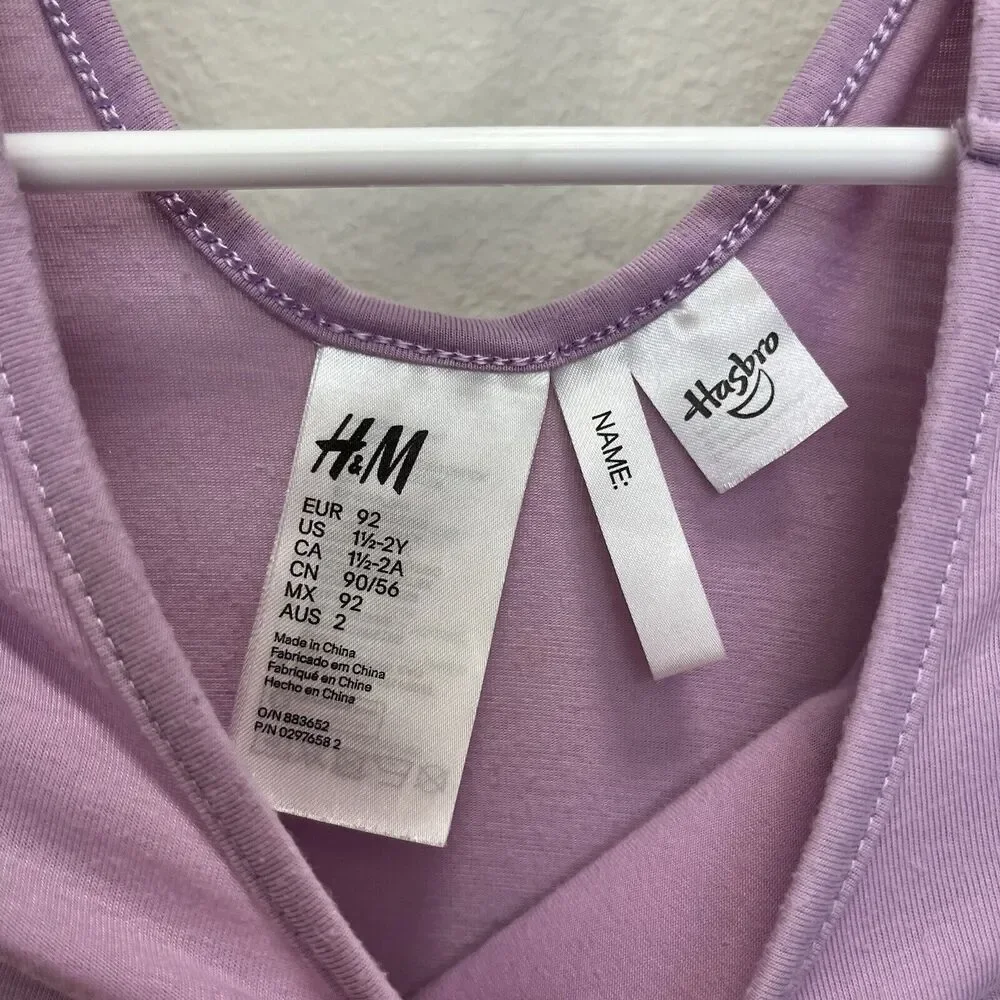H&M x Hasbro | My Little Pony Sparkle Rainbow Tutu Dress 18-24 Months Purple