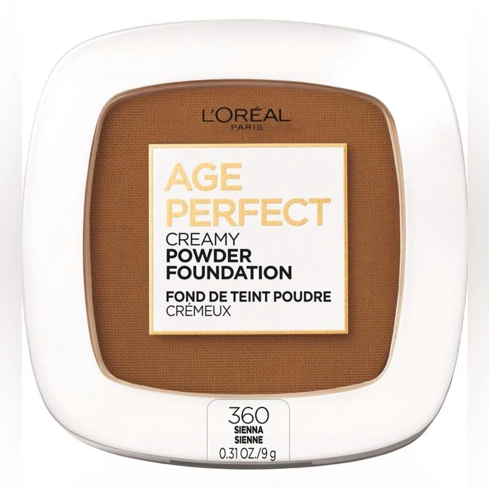 NWT L’Oréal Paris Age Perfect Creamy Powder Foundation 360 Sienna