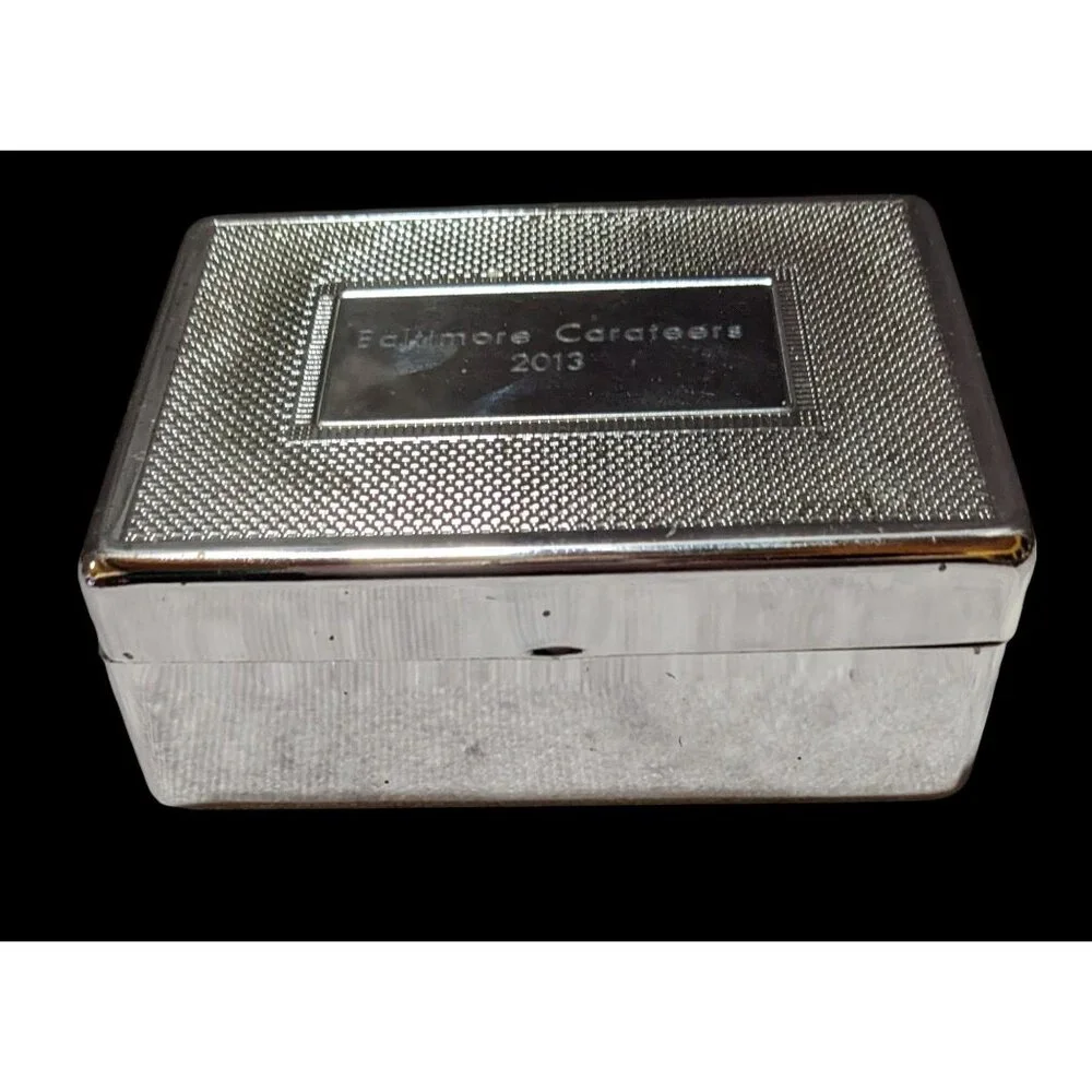 Things Remembered Silver Engraved Trinket Box
