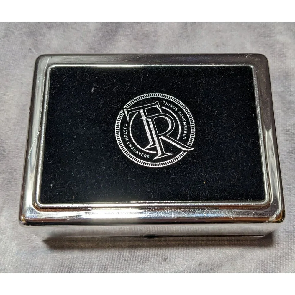 Things Remembered Silver Engraved Trinket Box