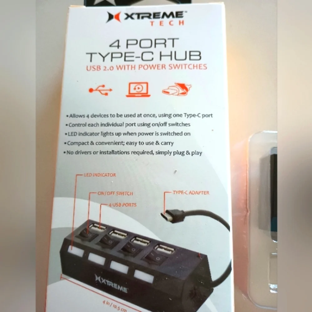 4 port USB-C HUB