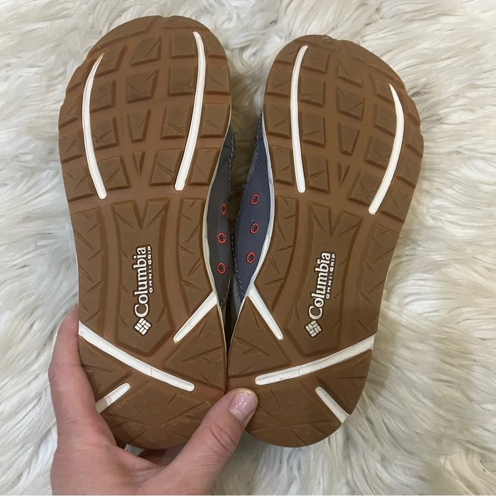 Columbia Men's Bahama Vent Relaxed Laced Boat Shoe Gray Waterproof Size 7