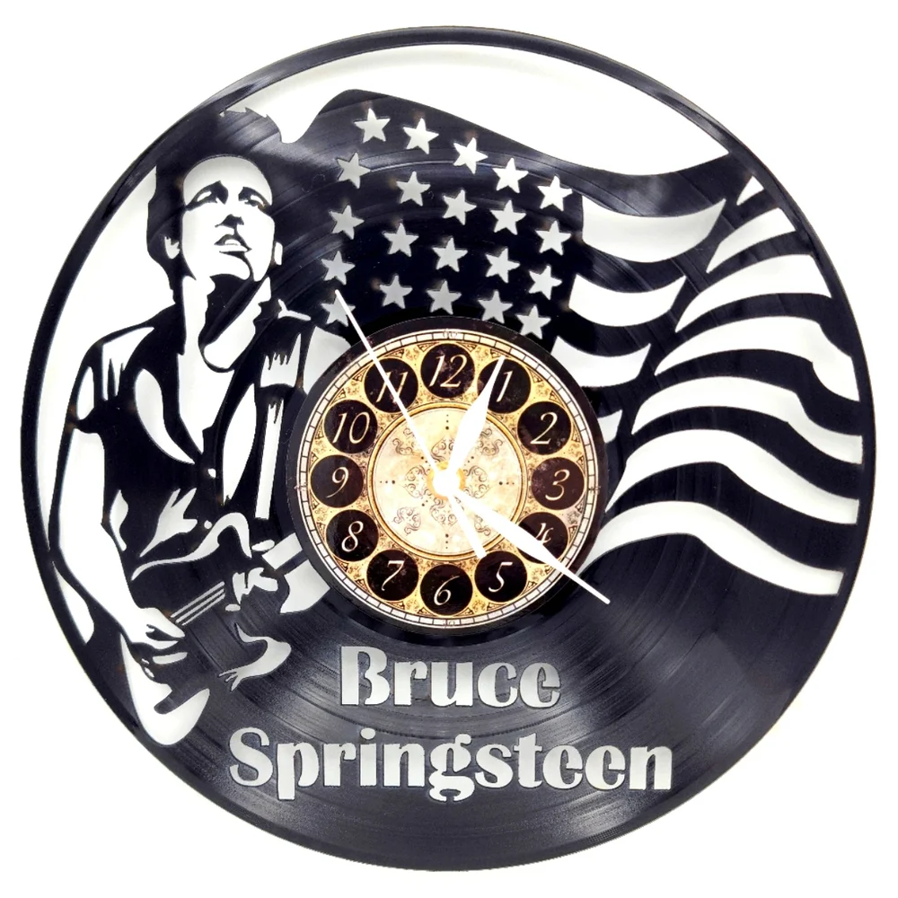BRUCE SPRINGSTEEN vinyl record clock
