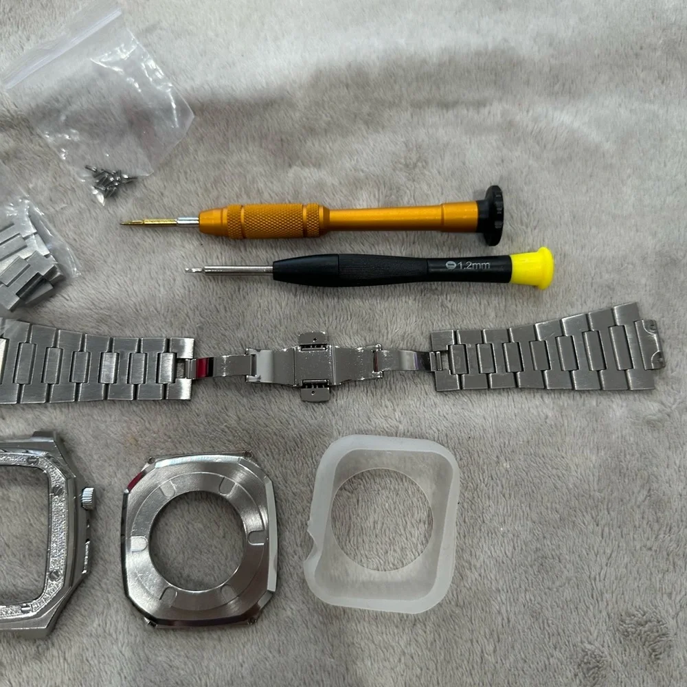 Stainless steel Apple Watch 44 mm case