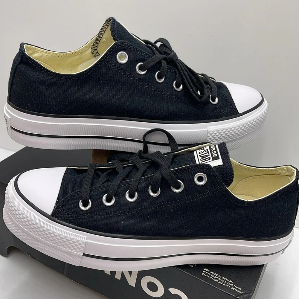 Converse WMNS CTAS LIFT OX BLACK/WHITE/WHITE 560250C Platforms Sneakers