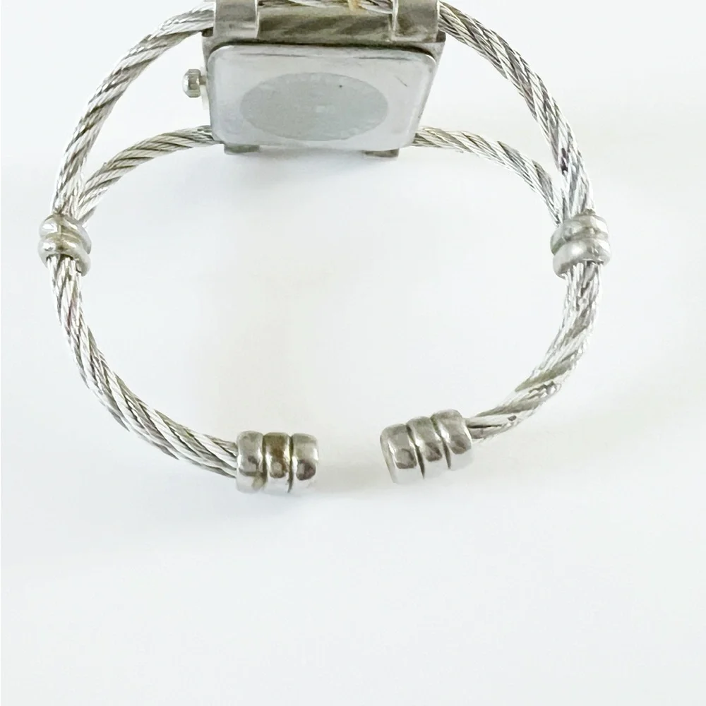 New Watch Bracelet 25mm Square Case Crystal Bezel Quartz