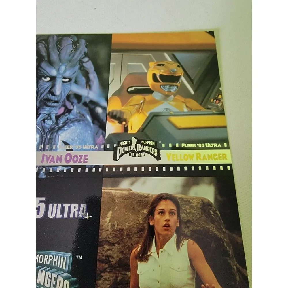 Mighty Morphin Power Rangers Movie 1995 Fleer Ultra 9-Card Panel Promo Sheet