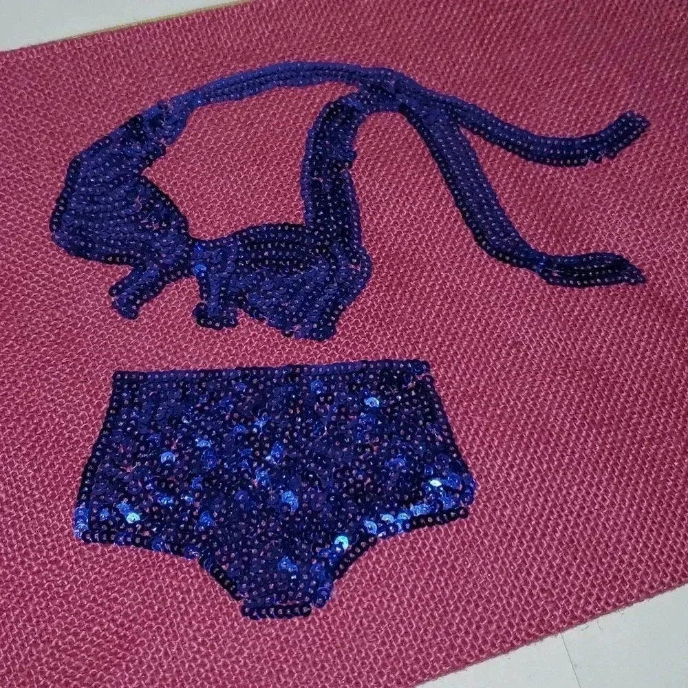 Mud Pie carry swimsuit sequin