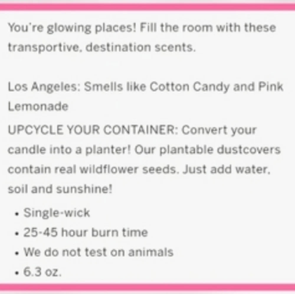 Victorias Secret secret candle item