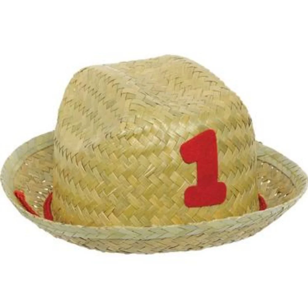 Mini 1st Birthday Straw Hat NWT