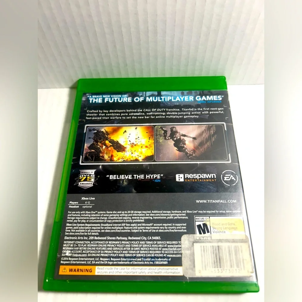 Titanfall (Microsoft Xbox One, 2014) with case /TESTED
