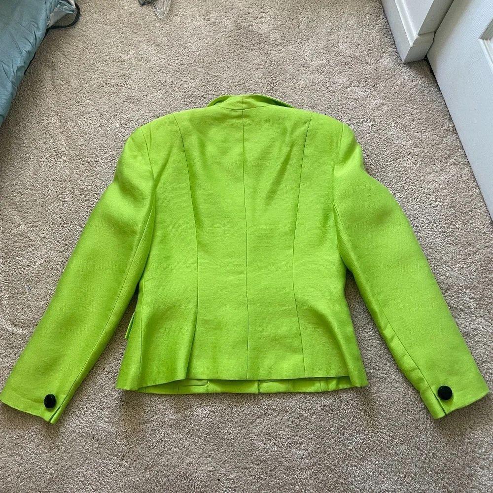 COPY - Vintage Dior Neon Green Blazer & Skirt - Size 8