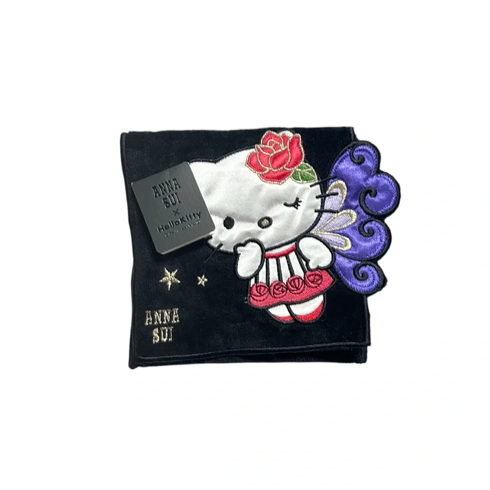 Anna Sui Hello Kitty Black Pouch Hand Towel