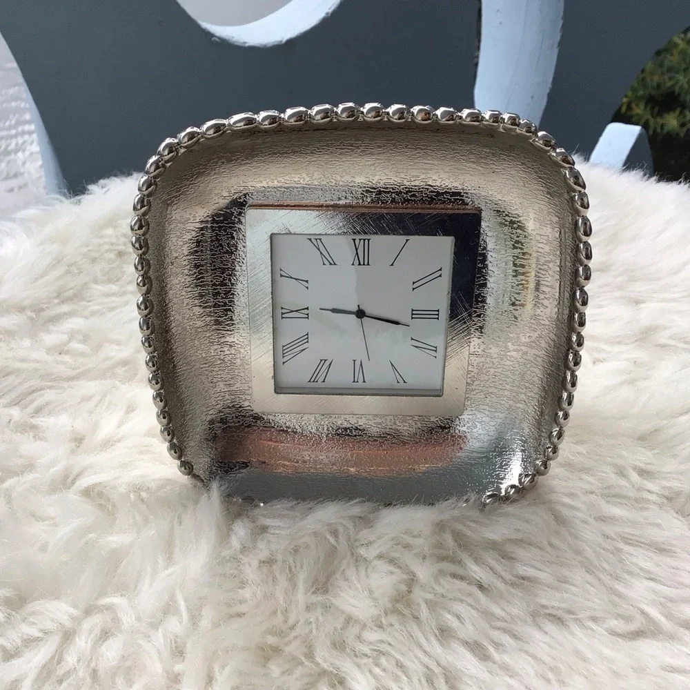 Michael Aram Molten Frost Mini Clock - New Old Stock