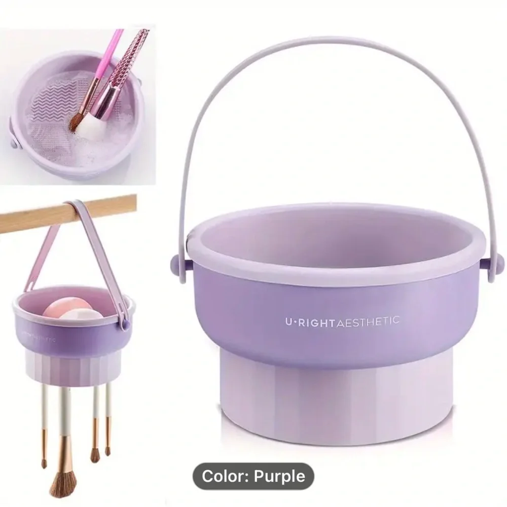 Makeup holder and cleaner