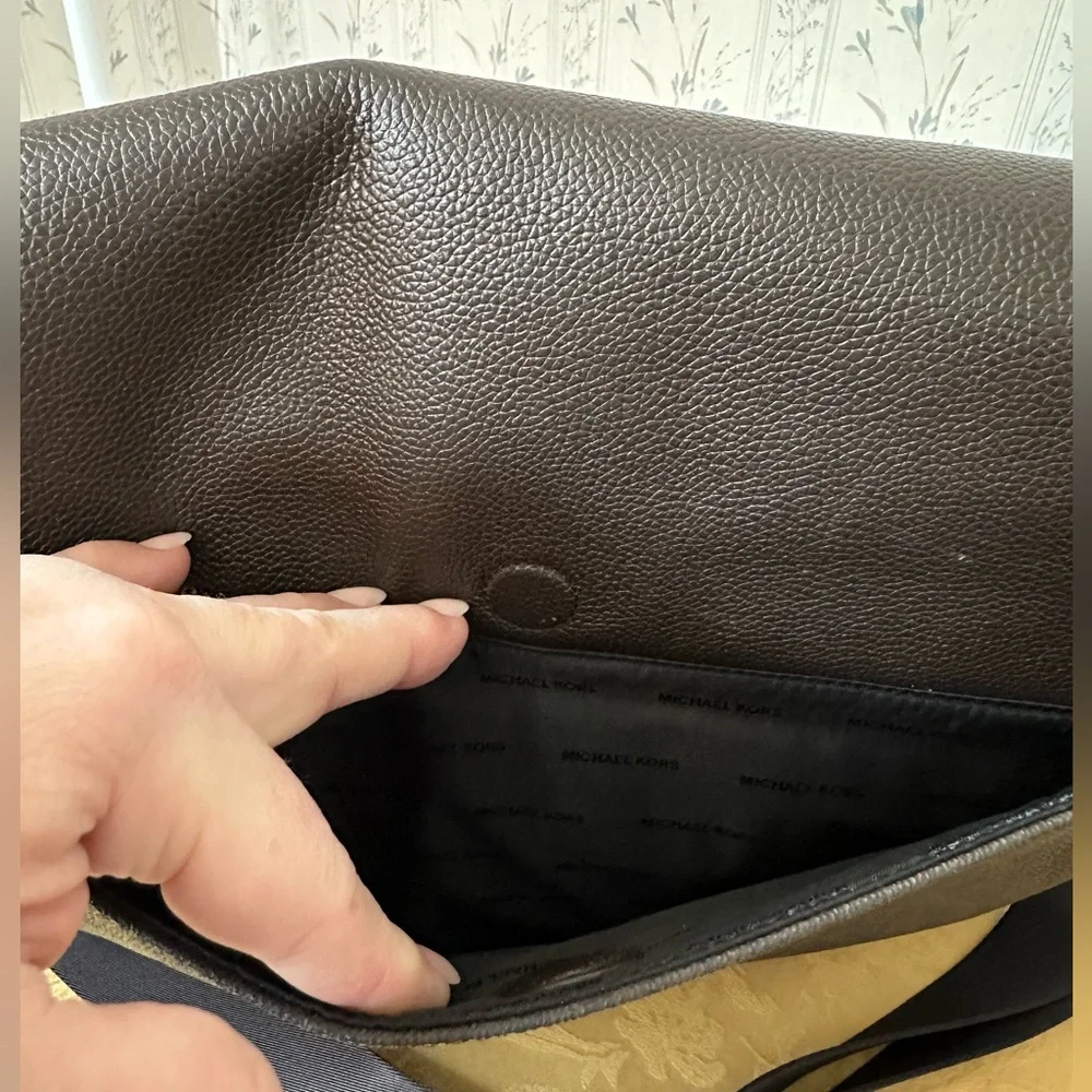 Michael Kors Brown Leather Laptop Bag